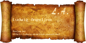 Ludwig Angelina névjegykártya